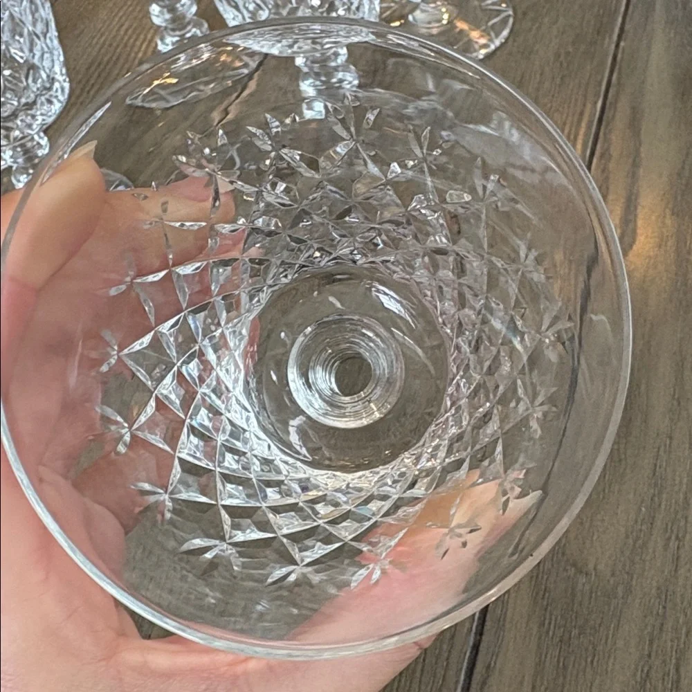 Vintage Rock Sharpe Westminster Wine Goblets 6.25
